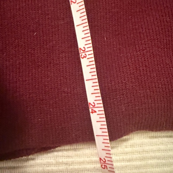 Cruel Zip-Up Hoodie Red Burnout Rhinestone Embellished Size M - Picture 8 of 11